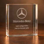 2D foto in glas - Vierkant blok - 8 x 8 x 2 cm