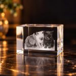 2D foto in glas - rechthoek - 4x3x3cm