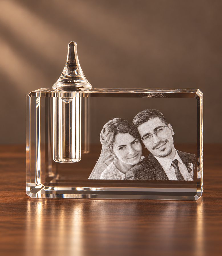 3D foto in glas - urn