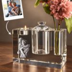 3D foto in glas - urn - 2 portretten