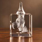 3D foto in glas - urn - zijaanzicht