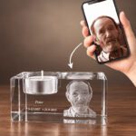 3D foto in glas - waxinelicht - 1 portret