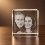 3d foto in glas - 4 x 4 x 4 cm