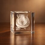 3D foto in glas - kubus - huisdier - cavia
