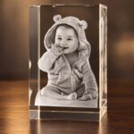3D foto in glas - rechthoek blok