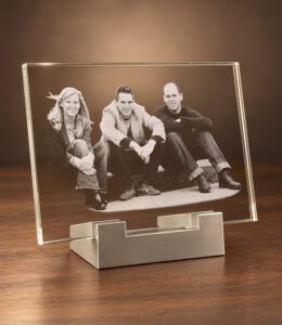 2D foto in glas - Vlakglas 130x90x8mm met verlichting - Kristal Glas