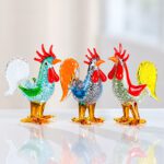 Glazen haantje handgemaakt van mondgeblazen glas