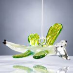 Glazen libelle met koordje -mondgeblazen glazen decoratie