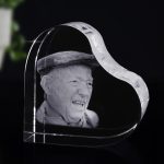 Foto in glas hart