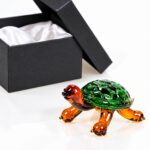 Klein glazen schildpadje - geblazen gekleurd glas