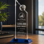 award globe blue