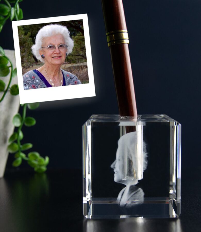 3D Foto in glas - Penhouder - 5x5x8cm - kristal glas - Afbeelding 2