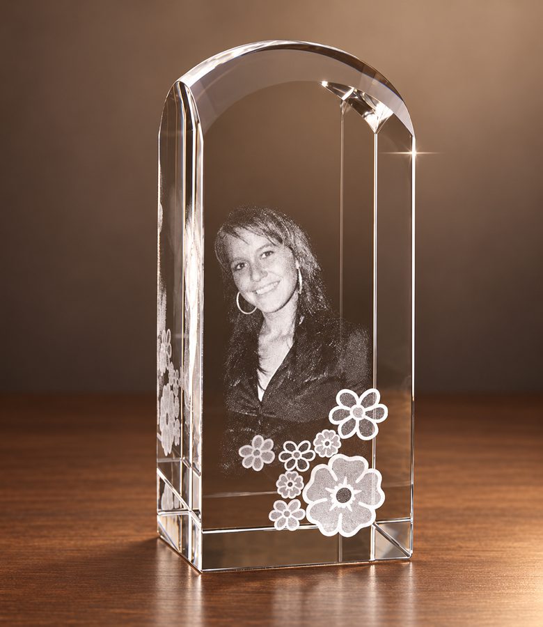 foto in glas - koepelvorm