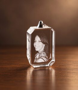 2D foto in glas - Hanger rechthoek - Kristal Glas
