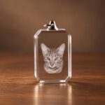glazen hanger met eigen foto - huisdier - kat