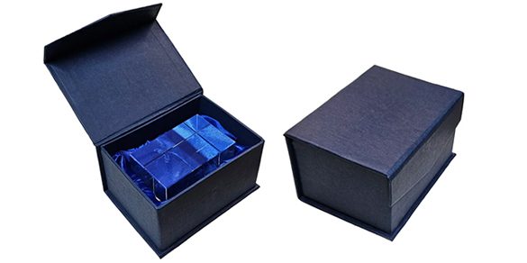 Luxe geschenkverpakking voor 3D foto in kristalglas