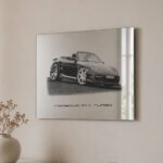 spiegel - 50x70cm - rechthoek - porsche