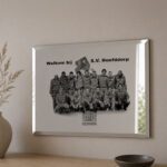 spiegel - rechthoek - 50x70cm - facet - voetbalteam
