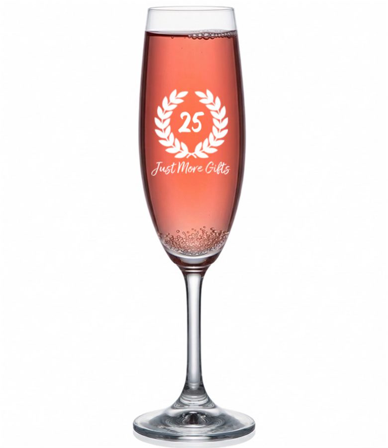 Champagne glas 25 jaar JustMoreGifts