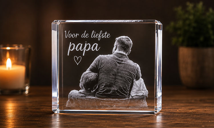 vaderdag foto in glas 2D