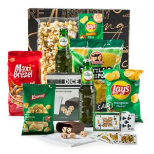 Kerstpakket Dobbel & Borrel met Grolsch en spellen
