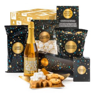 Kerstpakket Blijven Wensen met gouden sterrenschaal