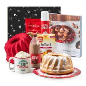 Kerstpakket Toffe Tulband met bakvorm en serveerschaal
