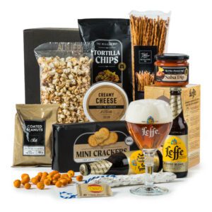 Kerstpakket Lekkere Leffe met speciaalbier en bierglas