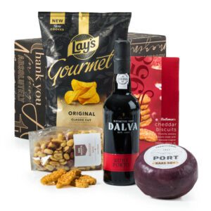 Kerstpakket Port Prestige met Dalva Ruby en portkaas