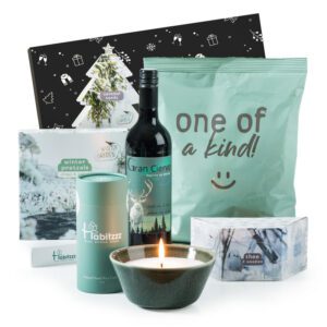 Kerstpakket Winters Licht met SandWax en rode wijn