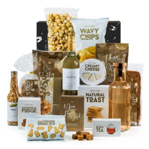 Kerstpakket Gouden Waardering met karaf en witte wijn