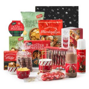 Kerstpakket Xmas Holiday met kerstschaaltjes en chocomelk
