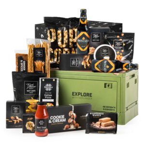 Kerstpakket Stoer voor Mannen met opbergkrat en bier