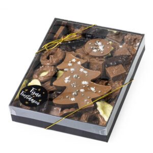 Kerstpakket Choco Giftbox XL met Belgische chocolade 600 g