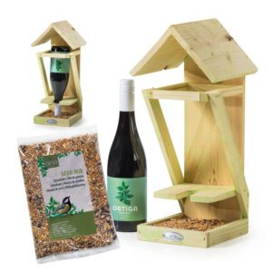 Kerstpakket Natuur Verwennerij met vogelvoedertafel