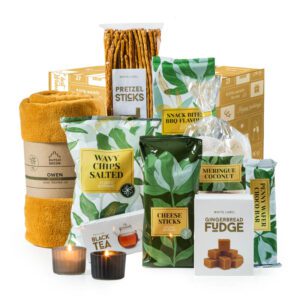 Kerstpakket Botanisch Warm met gerecyclede plaid