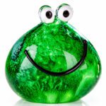 Glazen kikkerkop - mondgeblazen glas 13 cm